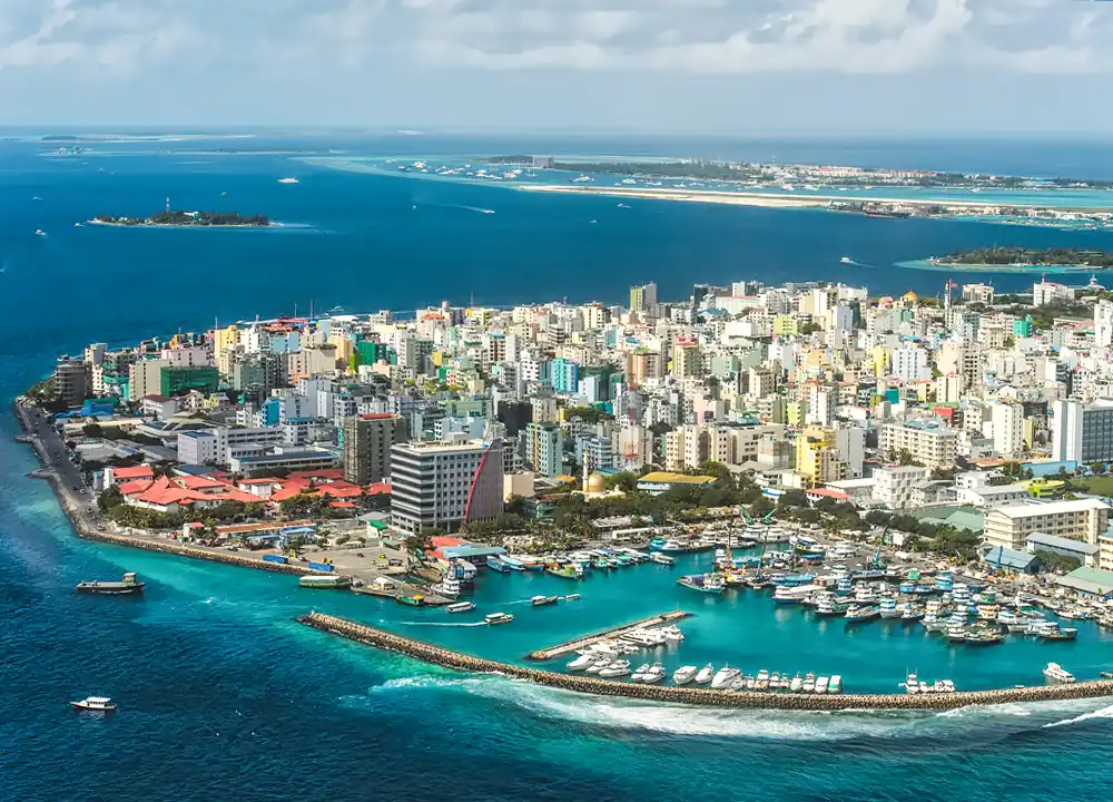 Malé de hoofdstad van de  Malediven