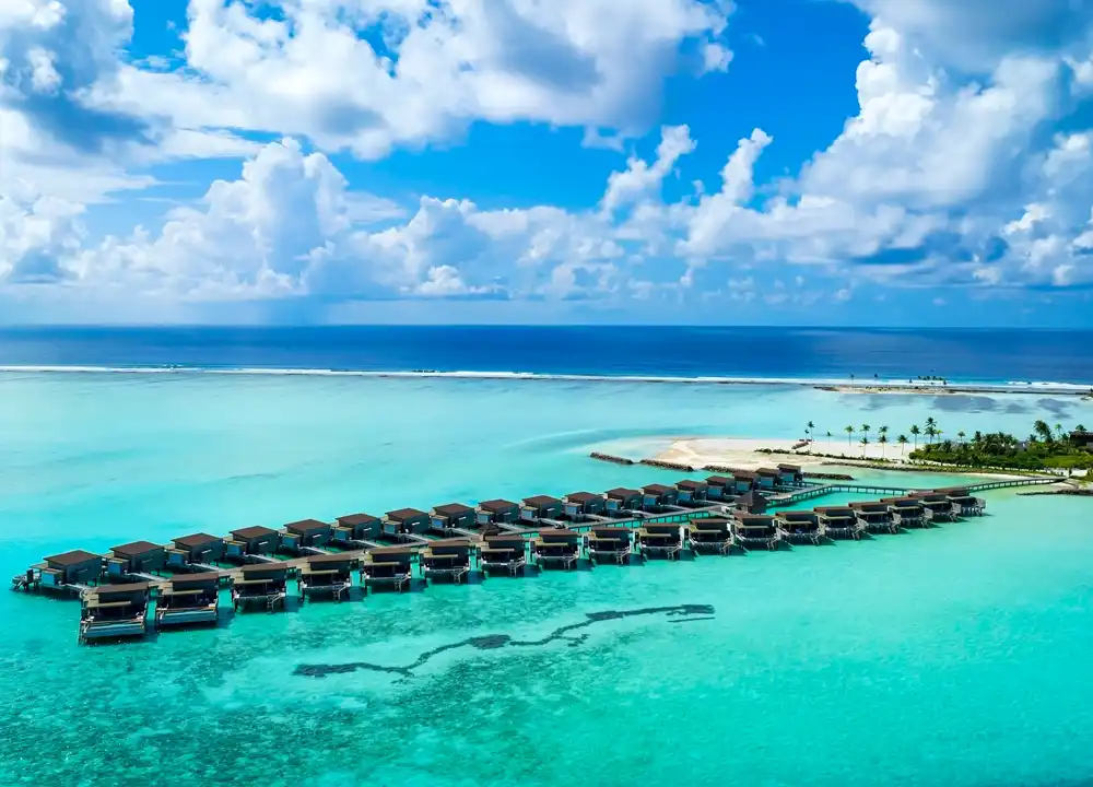 Waterbungelows op de Malediven