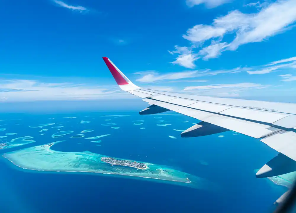Vliegen naar de Malediven