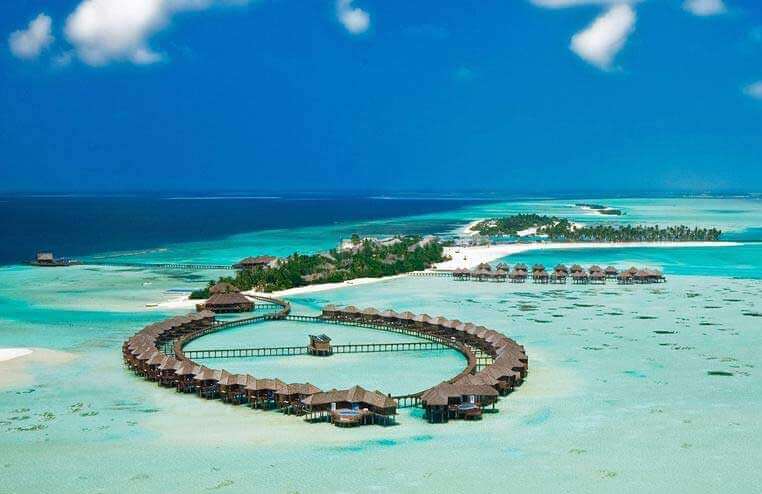 Waterbungelows op de Malediven